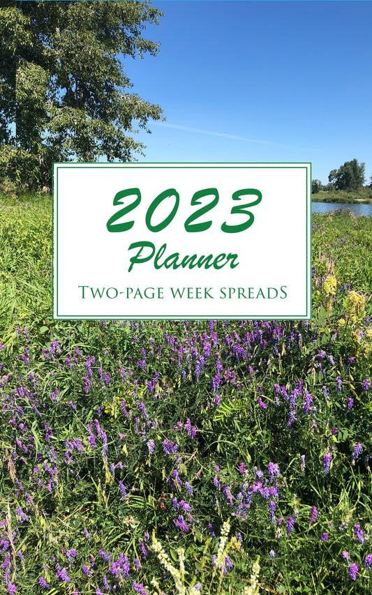 2023 Planner Two-Page Week Spreads: Fish Creek 1 Design